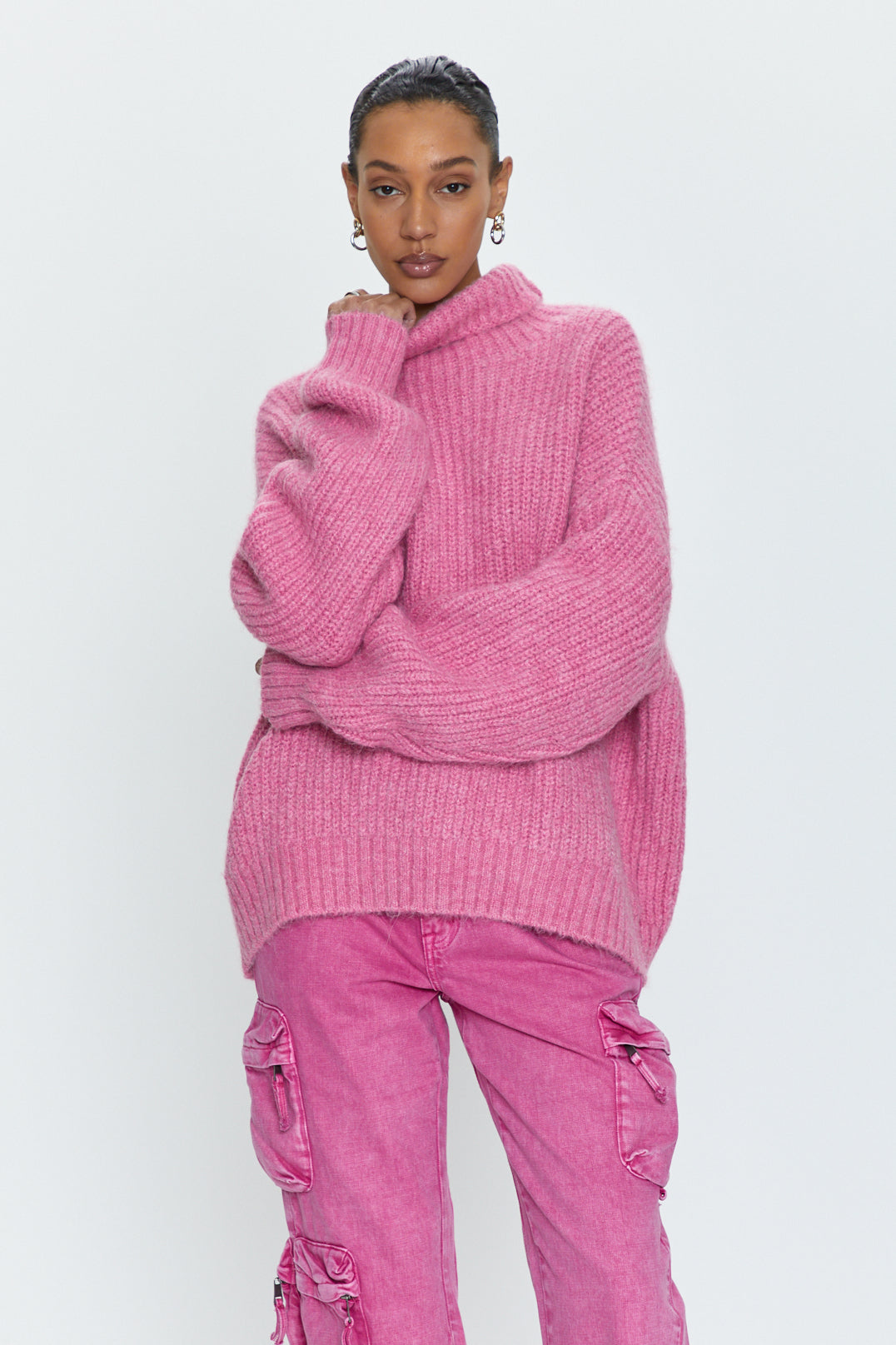 Ashley Turtleneck Sweater - Aurora Pink
            
              Sale